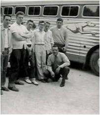 Group of Guys class of '55 Senior Trip