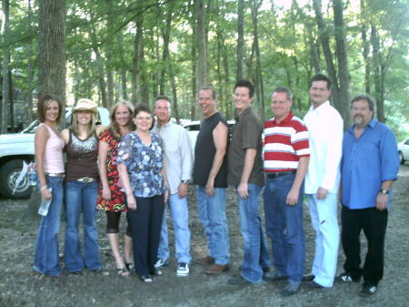 MINDY WITH HER BAND IN BROKEN BOW, OK.