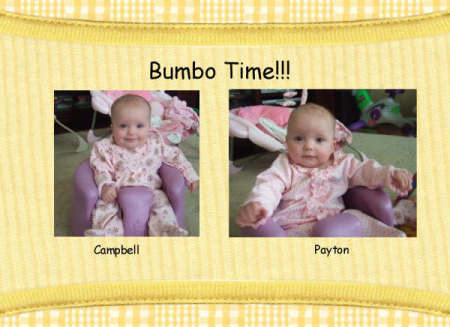 Payton and Campbell, 4 months