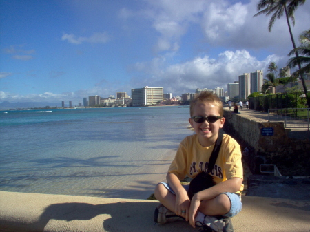Evan, in Hawaii