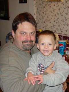 Hubby and grandson