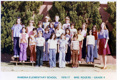 Mrs. Rogers '76-77 4th Grade