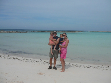 Our family in Aruba in July.