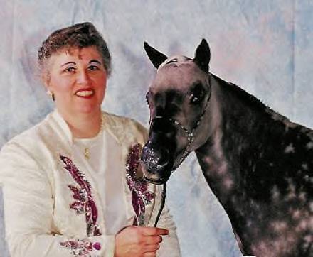 Me with a silver dapple mare