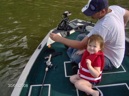 me and my baby fishing together