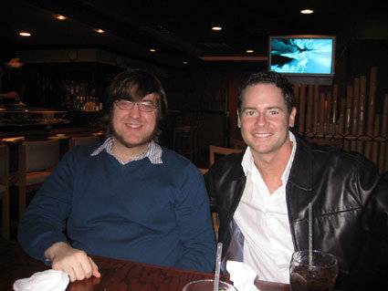 My son Ash with one of his employees, Carl