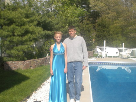 joe and our daughter kylie before prom