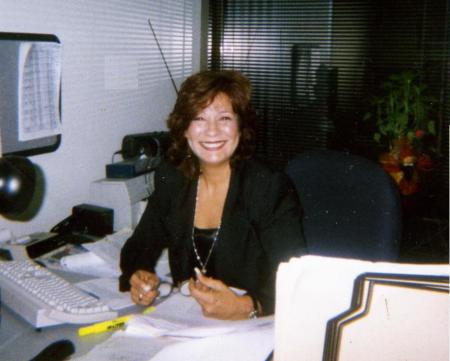 My wife, Regina at work around 1997