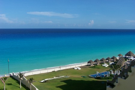 A great view of the ocean in Cancun