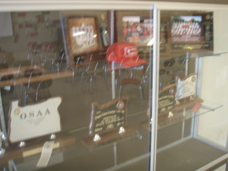 Trophy Case in Cafeteria