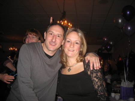 Chris and me at Shirlane's 40th b'day party
