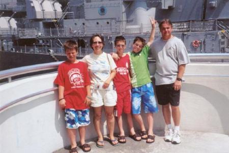 Guys and Ruth at the Battleship in Norfolk