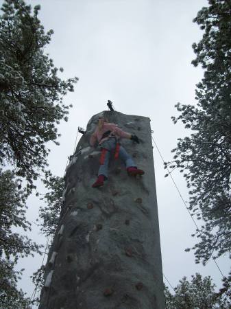 Ice rock climbing