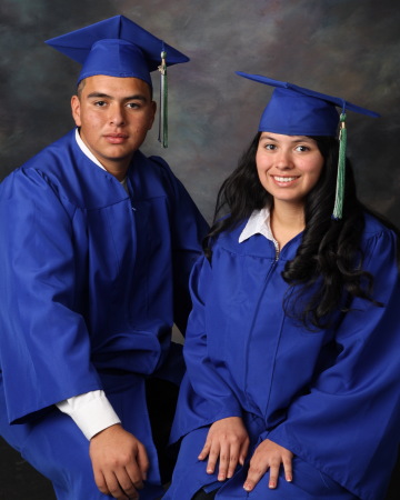 Our kids graduation picture Junior & Melissa