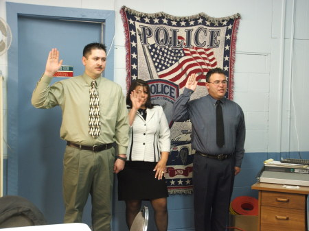 Leesville PD Swearing in