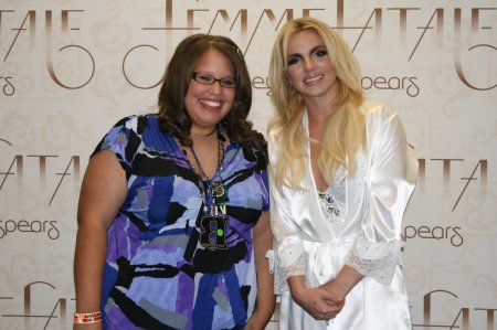 My other daughter meeting Britney Spears!