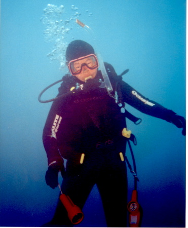 Leanne off Catalina Island