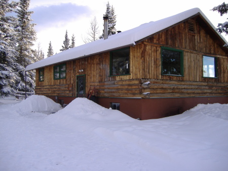 Where we live - a log cabin
