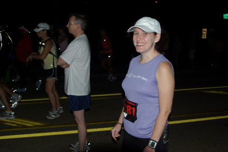 Susan at marathon start