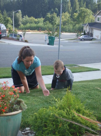 Alia teaching her little bro