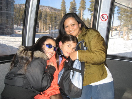 Mammoth gondola with my girls