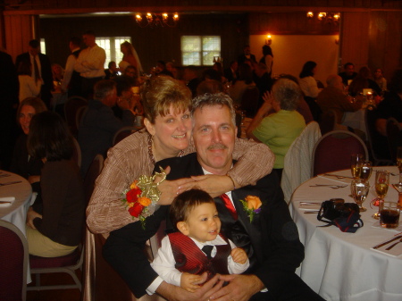 Me & My husband Steve and our grandson Brenden