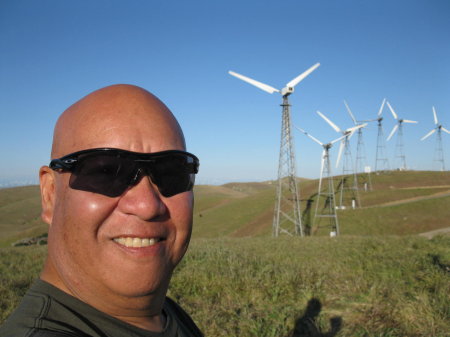Shooting out at the windmills near Livermore