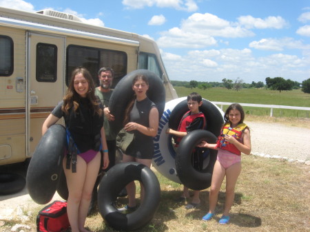 inner tubing on the Colorado River (Texas)