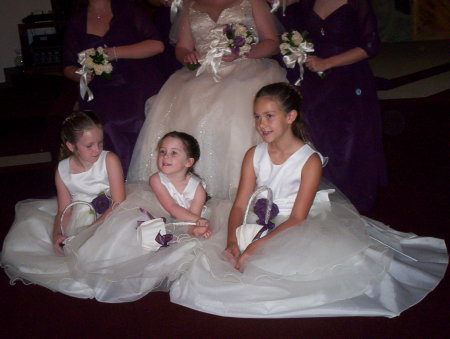 Gillian, Payton & Sarah at son's wedding