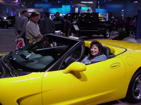 This is Nelda & I at the LA Auto show.