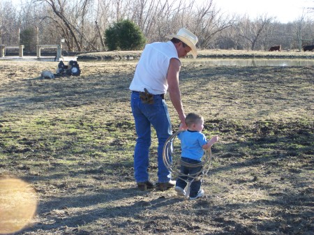 Me and grandson # 6.