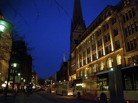 Night scene in London