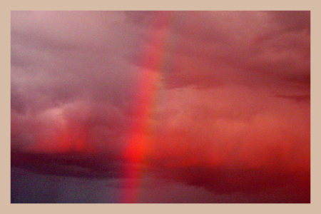 A storm over the Columbia river