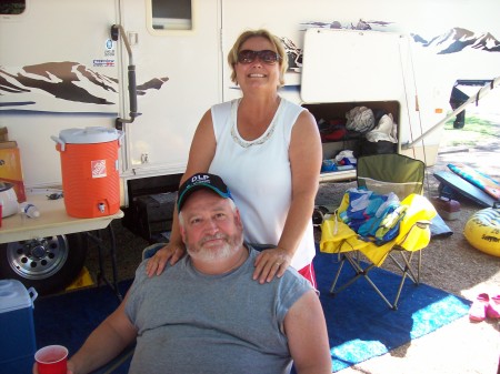 Mom and Uncle Doug camping