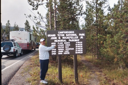 on the road yellowstone