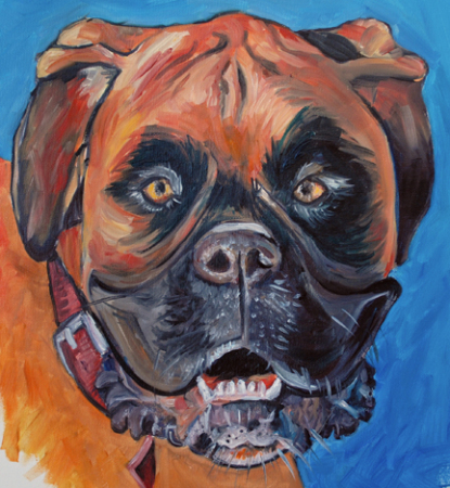 One of my paintings - RED DOG