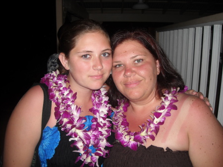 My daughter and I at a Lu'au