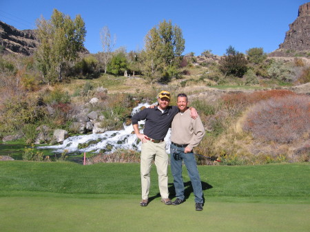 golfing Blue Lakes in snake river cannon Idaho
