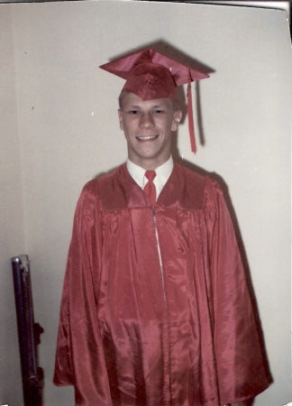 wally hs graduation cap & gown 1970