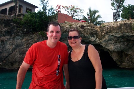 Dave and I in Jamaica