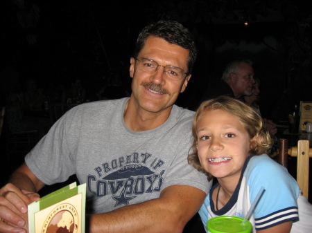 Daddy & Paige at Rainforest Cafe