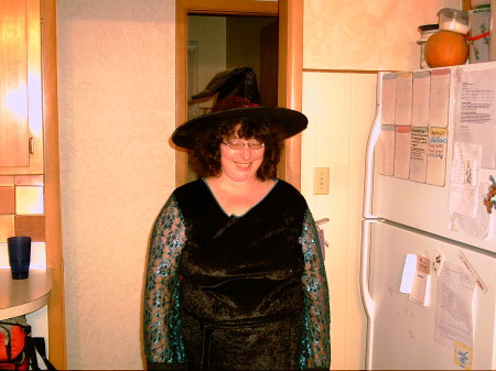 getting ready for halloween dance at work 07