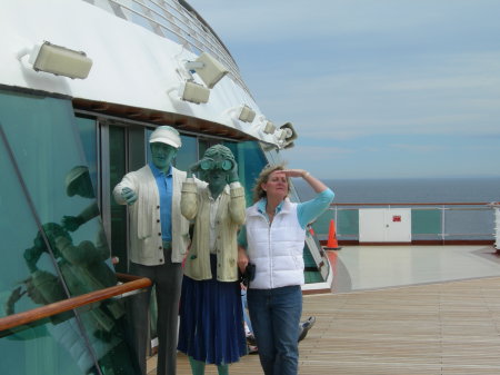 Barb posing - 2007 Alaska Cruise