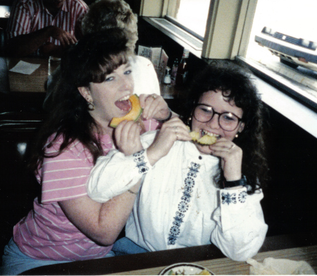 Amy and I being our goofy selves...1988.