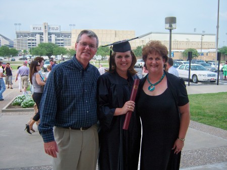 Amy with us at her graduation