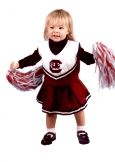 My "Little Gamecock Cheerleader"...