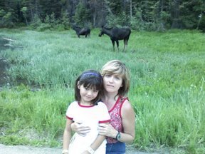We saw moose at Snowbird!