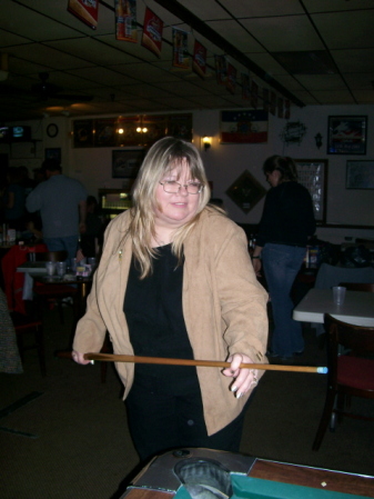 Me playing pool.