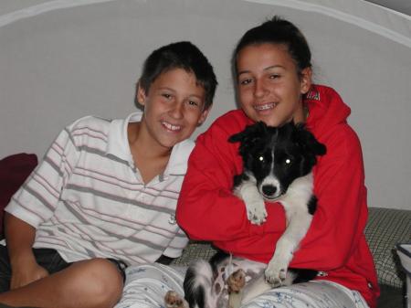 Dina & Daniel with Puppy Figo