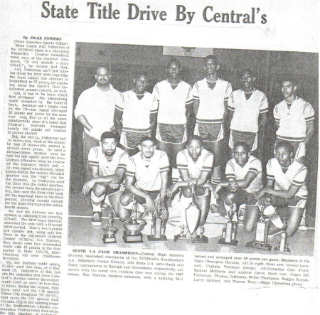Central's 1967 State champs
